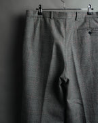 -MOOD MILLÉSIMES- 80’s-90’s Prince of Wales check wool double-breasted setup suit