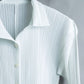 "PLEATS PLEASE ISSEY MIYAKE" Three-dimensional pleated long shirt