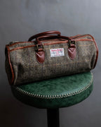 "Harris Tweed" Herringbone wave boston bag