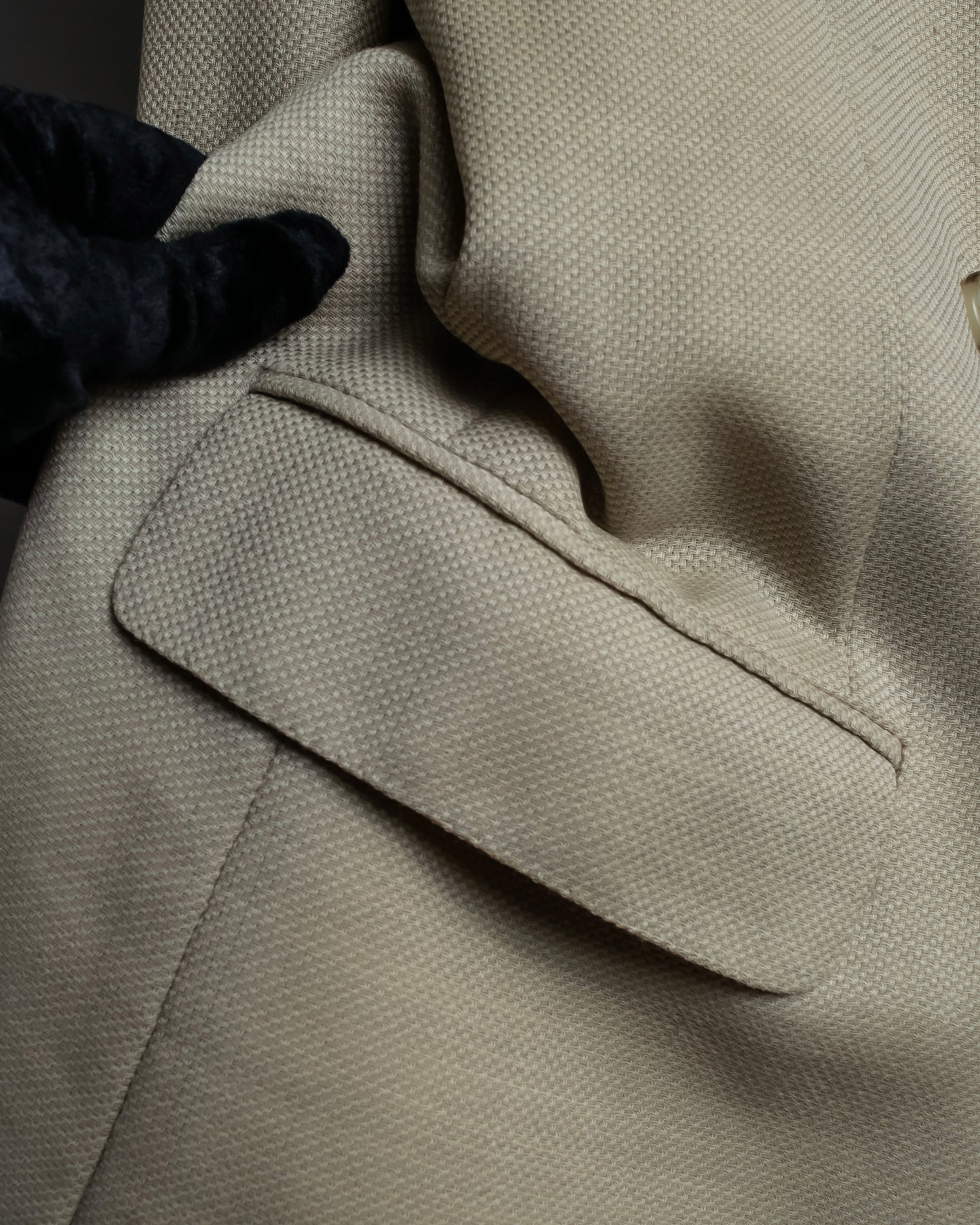 "CHRISTIAN DIOR MONSIEUR"
Peaked lapel double breasted wool tailored jacket