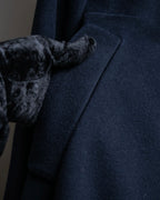 "Max Mara" Front pocket detail maxi length cashmere mix maxi length coat