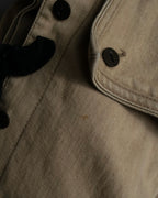 "BURBERRY" Selvedge denim trench detail jacket
