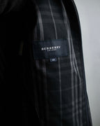 "BURBERRY" Combination leather design check pattern one-shoulder bag