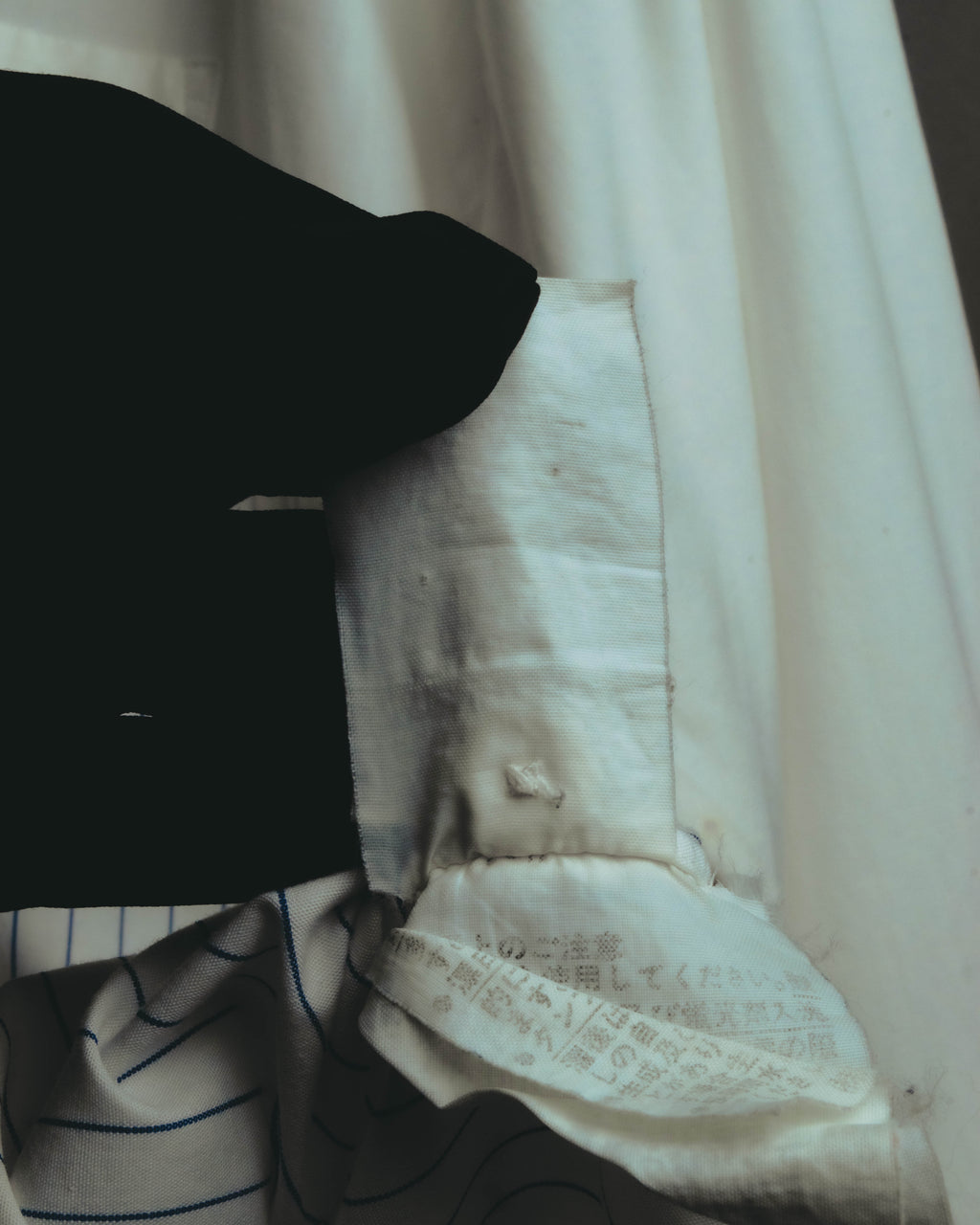 "COMME des GARÇONS HOMME" 90's-00's Patchwork long-sleeve shirt