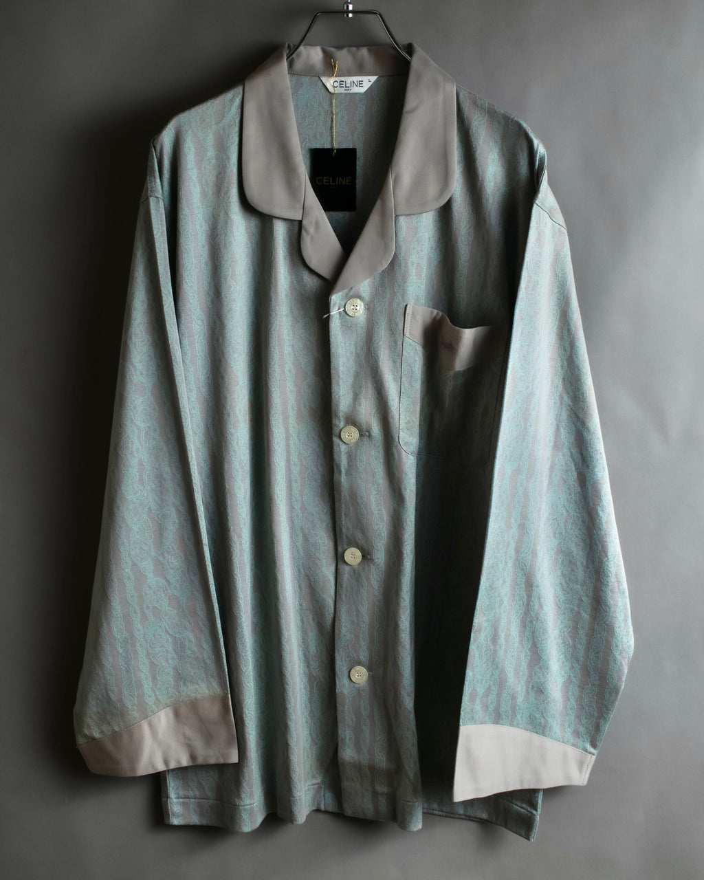 "CELINE" Chain motif pattern relaxed pajama set up