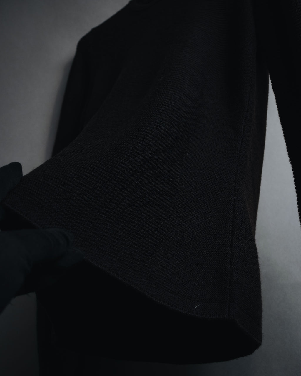 "CELINE" 00’s fine ribbed wool crewneck knit