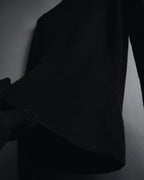 "CELINE" 00’s fine ribbed wool crewneck knit