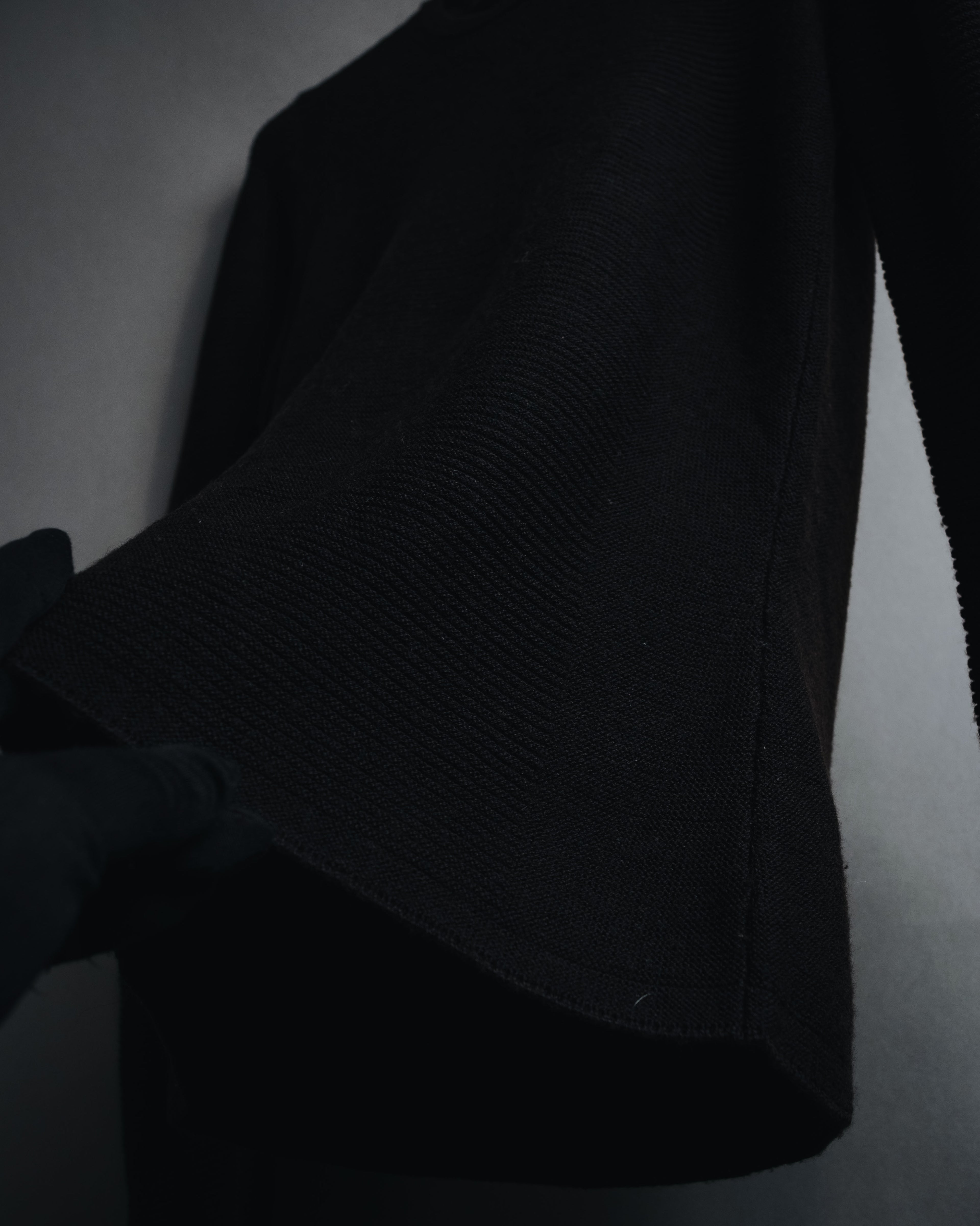 "CELINE" 00’s fine ribbed wool crewneck knit