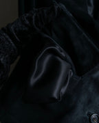 "GUCCI" Stitch design suede tailored jacket