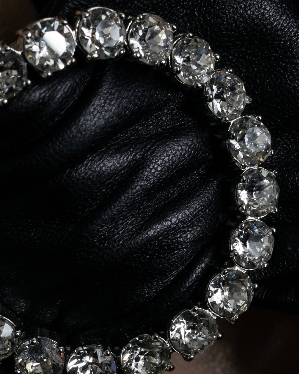 "GUCCI" Michele design ribbon crystal buckle pumps