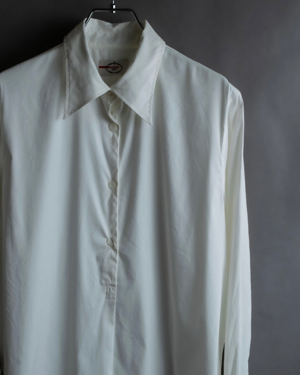 "PRADA" Oversized A-line silhouette long shirt