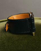 “LOEWE” 2010’s-2020’s industrial leather cuff bracelet
