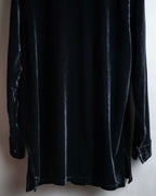 "EXPRESS" Beautiful glossy regular color velour shirt