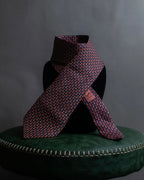 "HERMES" Rabbit motif silk necktie
