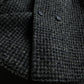 "Vintage houndstooth oversized tweed chester coat"