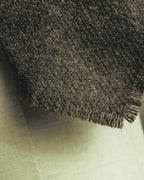 -SPECIAL- "Yves Saint Laurent" 90's-00's Charcoal grey wool textured knit tie