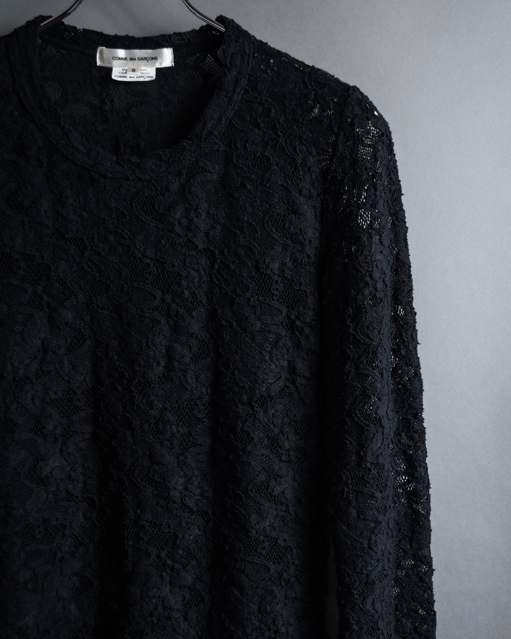 "COMME des GARCONS" 20SS Floral motif lace pullover