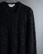 "COMME des GARCONS" 20SS Floral motif lace pullover