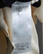 Camisa de seda con bordado en forma de logotipo "Alexandar McQueen" sin cuello