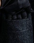 "Vintage fur collar chester coat"