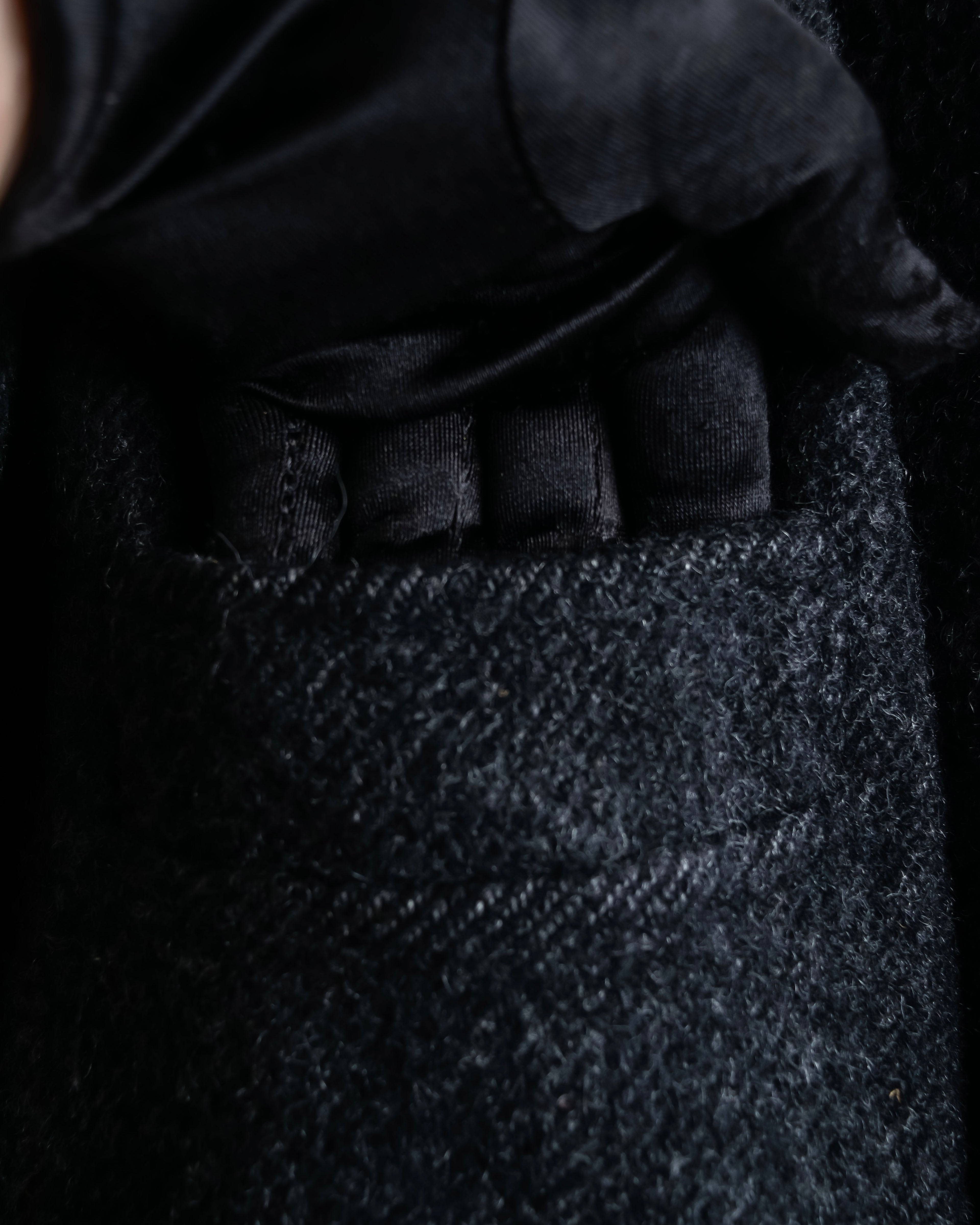 "Vintage fur collar chester coat"