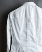 "Dolce &amp; Gabbana" Flower engraved lace design shape fit shirt