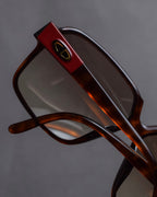 "Christian Dior Monsieur" Red temple gradient frame monsieur sunglasses