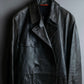 "PAUL SMITH" Military detail double-breasted sheepskin leather coat