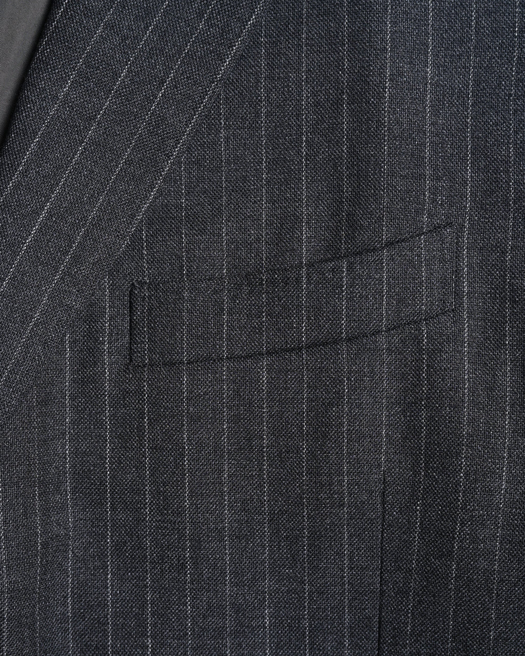GIORGIO ARMANI/ Oversized Stripe Single Breasted 3B Tailored Jacket Gray