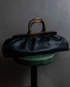 "GUCCI" Bamboo essence horizontal leather handbag