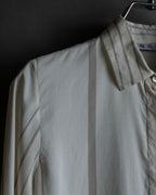 "Loro Piana" Multi-stripe pattern natural color shirt