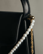 “VALENTINO CHRISTY” 80’s-90’s Pearl chain formal handbag