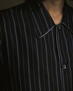 "Maison Margiela" 2021AW piped striped lounge shirt