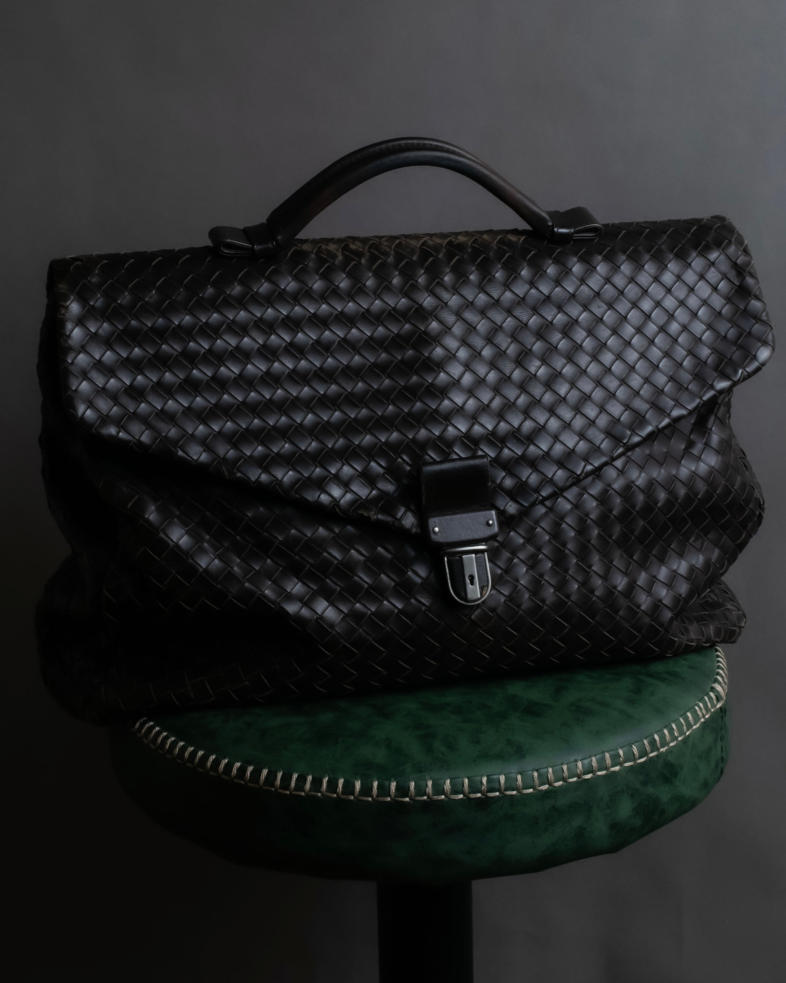 "BOTTEGA VENETA" Intrecciato design briefcase bag