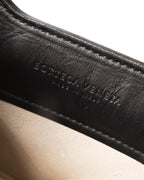 BOTTEGA VENETA/ Maxi Intrecciato Slip Canvas & Leather Handbag Beige & Black