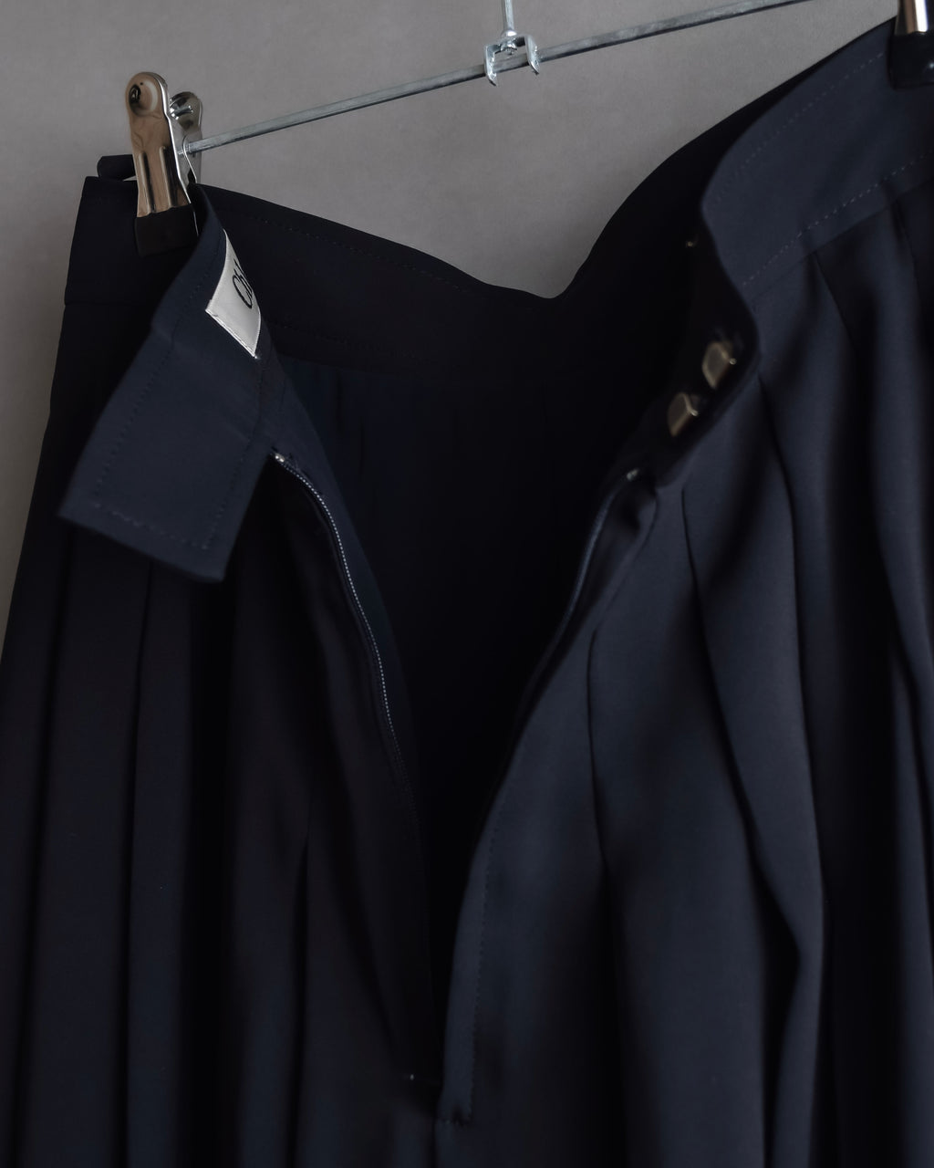 "Chloe" Fold-in pleats maxi length skirt