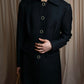 "ALBERTA FERRETTI" Large button shaped flare silhouette soutien collar coat