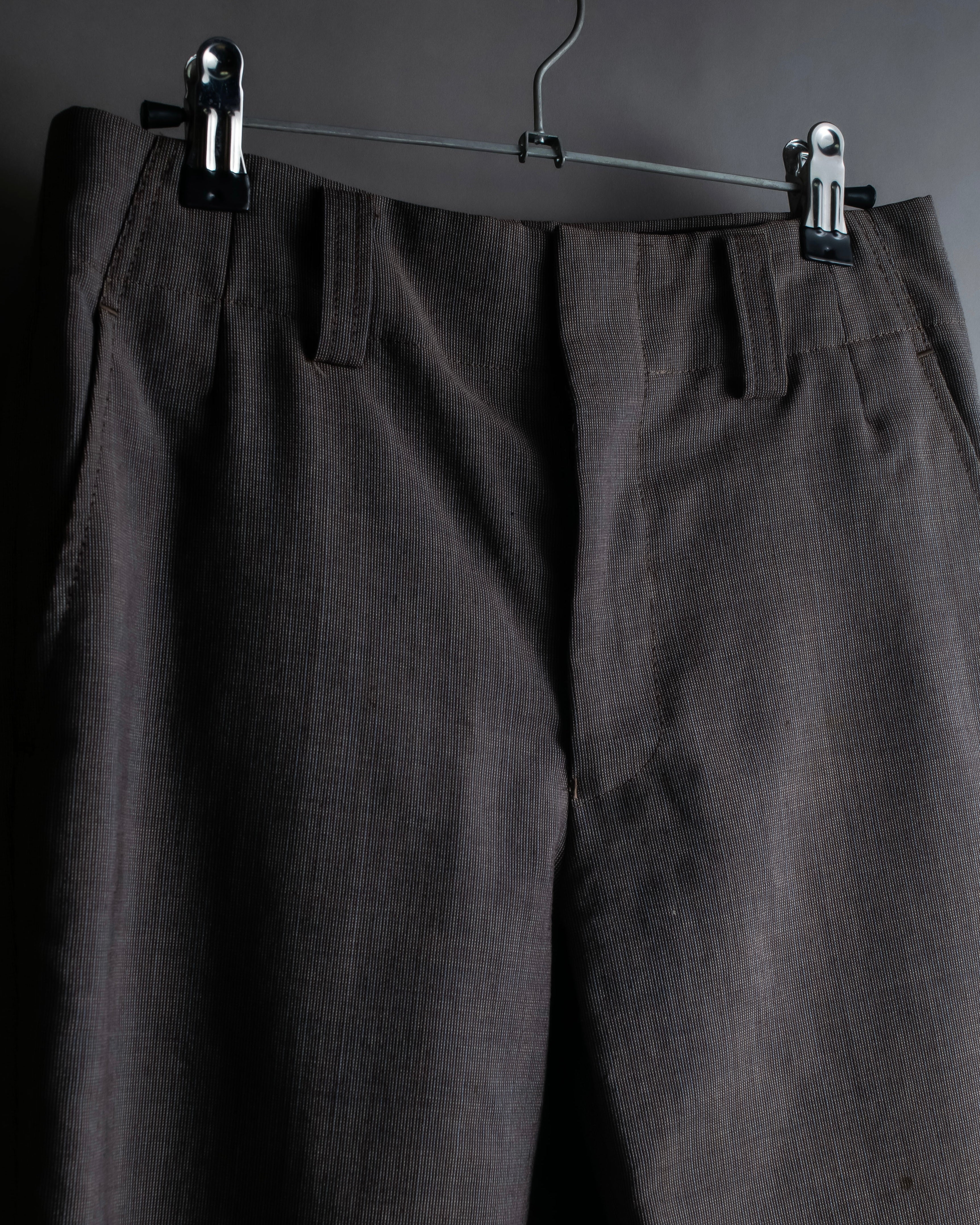 "JUNYA WATANABE COMME des GARCONS" Greige color wide flare slacks