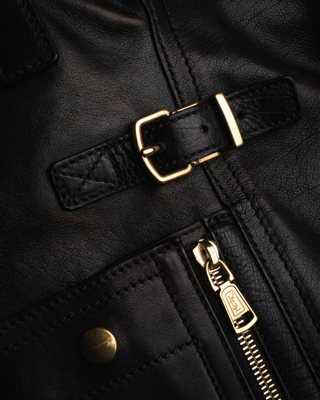 “Yves Saint Laurent” 2000’s downtown leather tote bag