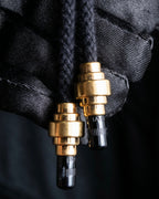 "BALENCIAGA" Glossy cotton military detail belted coat