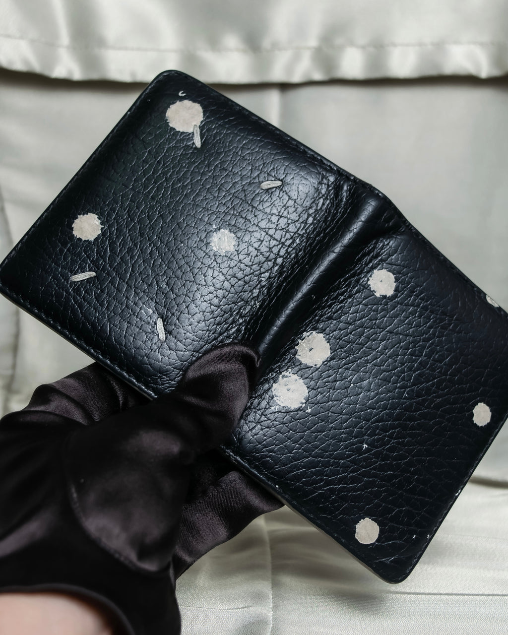 "Maison Margiela" 2020ss Splash Paint Leather Wallet