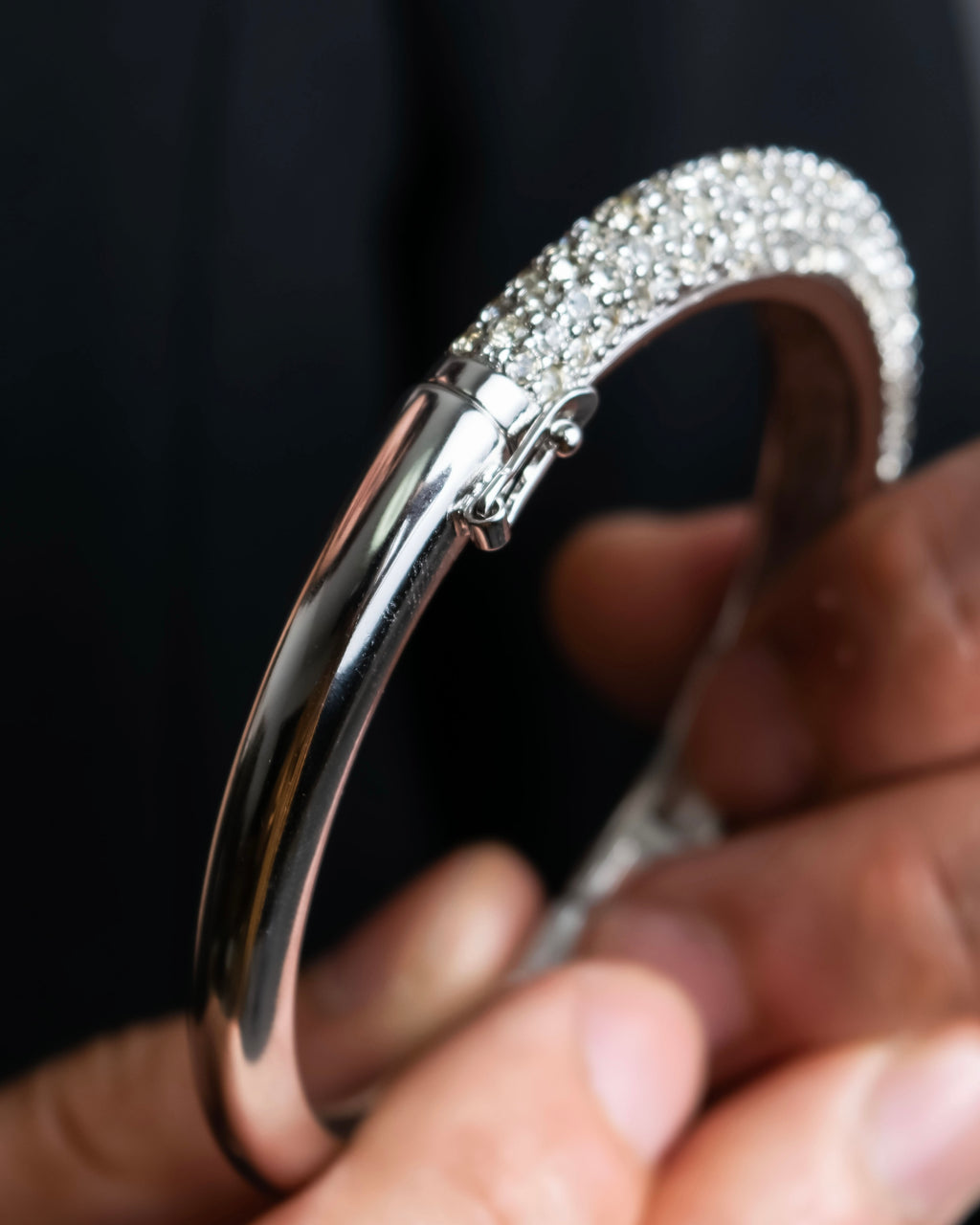 "Christian Dior" Crystal studded bangle