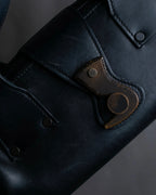 "GUCCI" Vintage gold metal fittings mini doctor bag