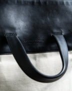 "BOTTEGA VENETA" 19AW Canvas & leather combination 2way bag