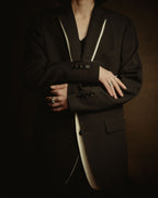 –SPECIAL– "BURBERRY" 20’s trompe l’oeil layered tailored jacket