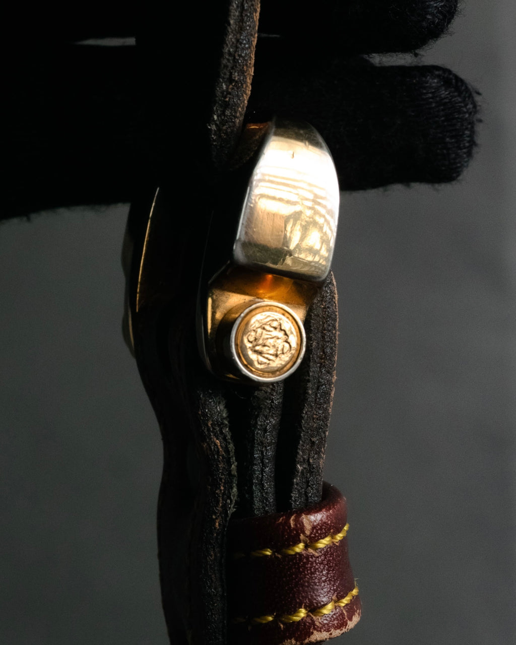 –SPECIAL– “LOEWE” 70’s-80’s Caza Cordobán embossed shoulder bag