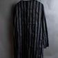 "Vintage thick-pitch stripe round neck jacket"