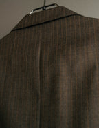 "BURBERRY LONDON" 00's-10's Classic striped double-breasted wool suit
