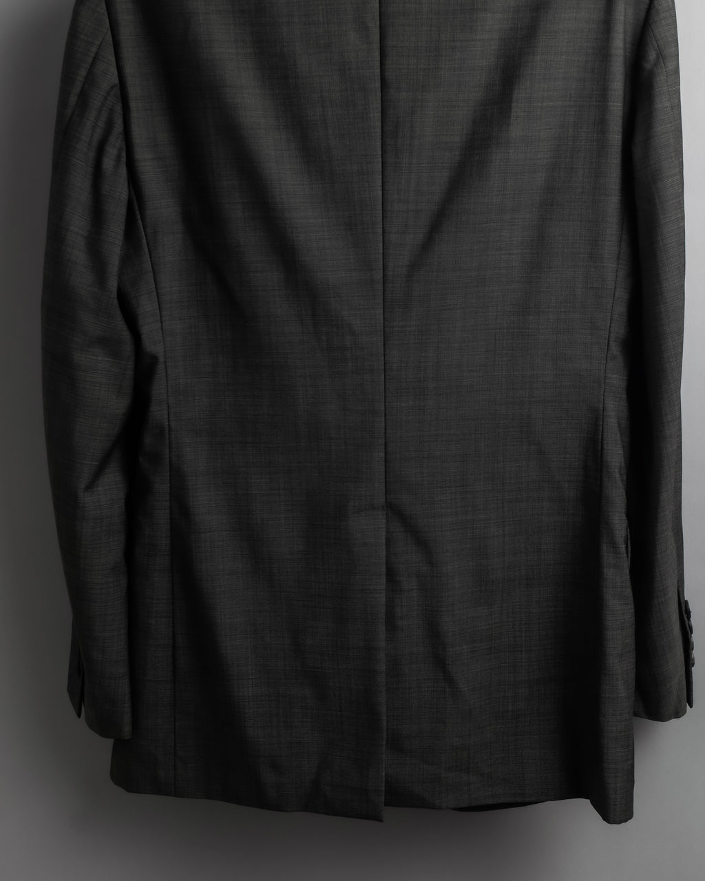 "PRADA" Sharkskin wool minimal tailoring set up