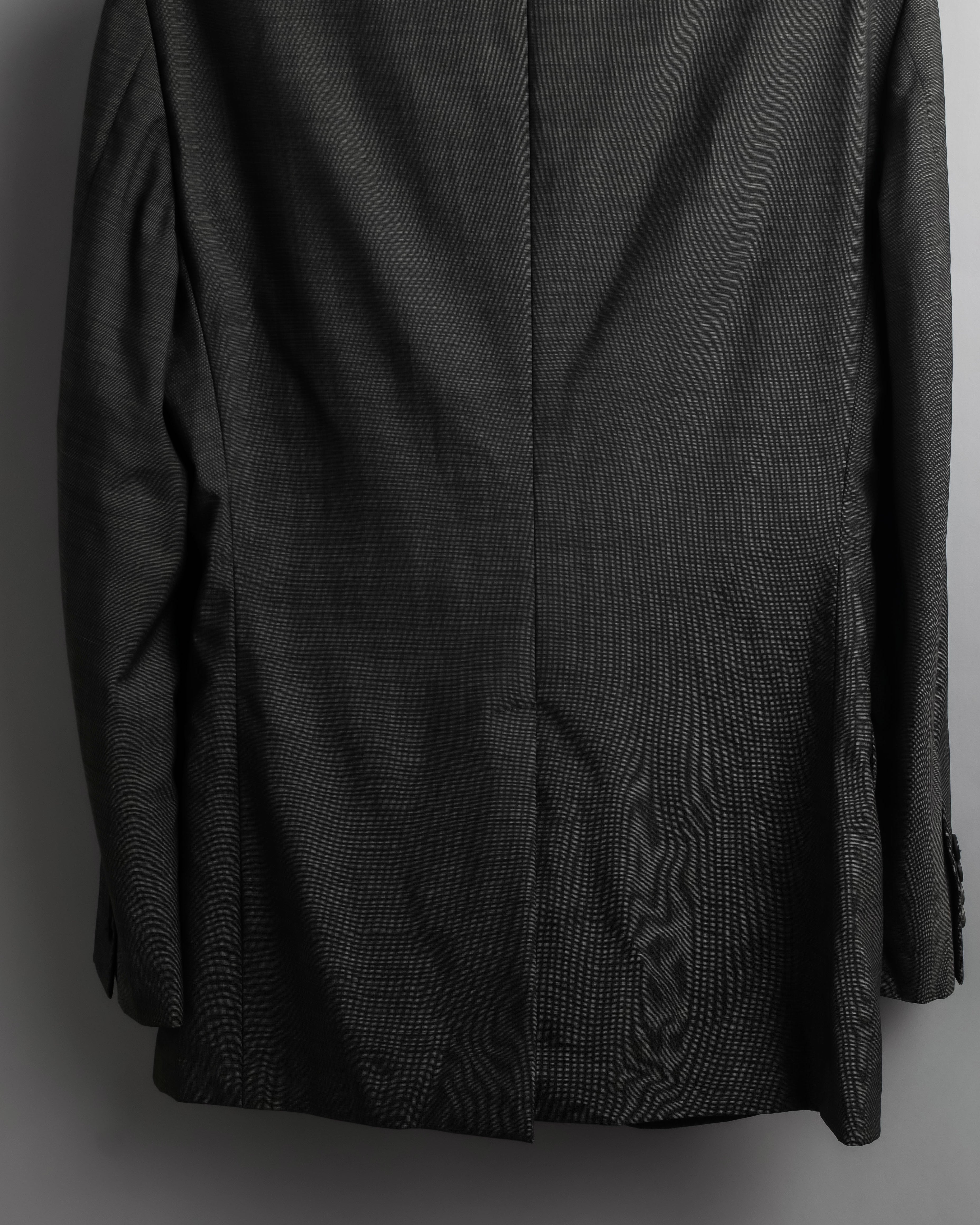 "PRADA" Sharkskin wool minimal tailoring set up